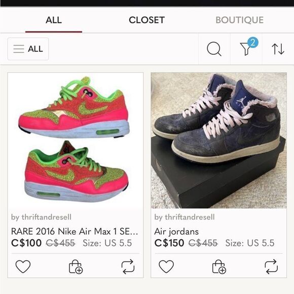 SNEAKER mystery box size 5 - nike, jordan, adidas - LOT OF 3 PAIRS - Picture 2 of 2